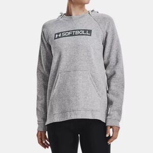 Womens Under Armour Softball Hoodie Sweatshirt (L)